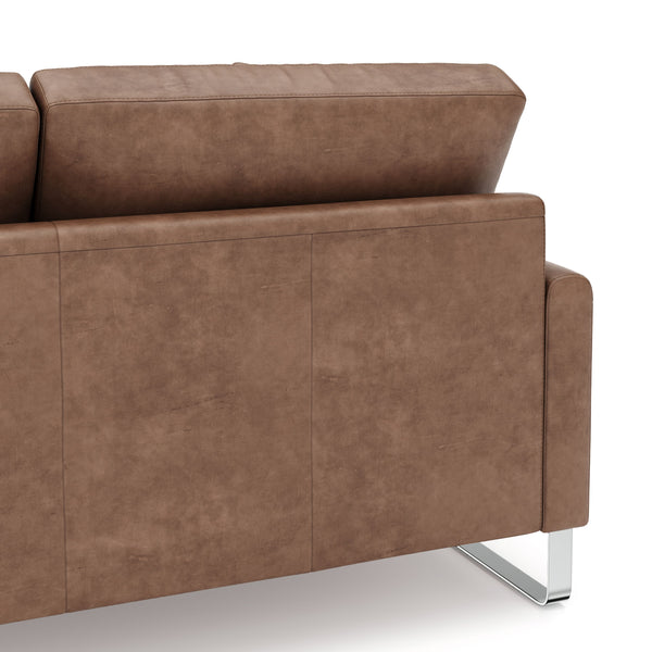 Sofa Leder GIAN 2-Sitzer braun