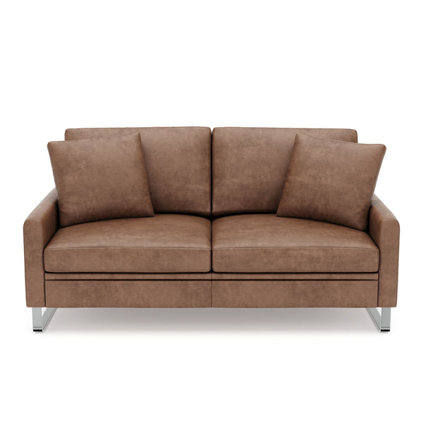 Sofa Leder GIAN 2-Sitzer braun