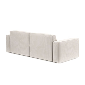 Sofa Cord GINNY 3-Sitzer Creme