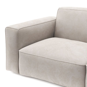 Sofa Cord GINNY 3-Sitzer Creme