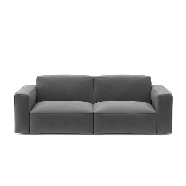 Sofa Cord GINNY 3-Sitzer anthrazit