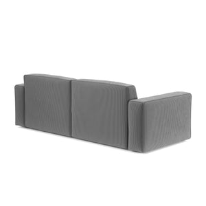 Sofa Cord GINNY 3-Sitzer anthrazit