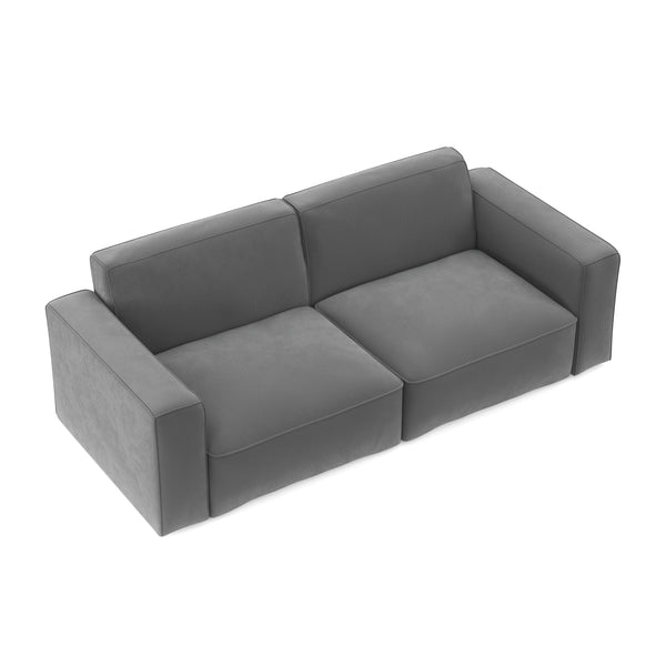 Sofa Cord GINNY 3-Sitzer anthrazit