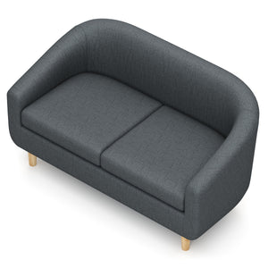 Sofa HEATHER 2-Sitzer anthrazit