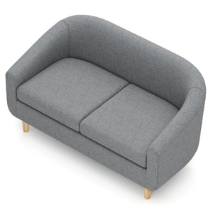 Sofa HEATHER 2-Sitzer grau