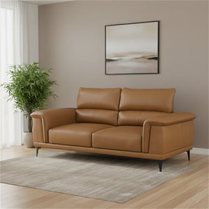 Sofa GAVIN 3-Sitzer braun