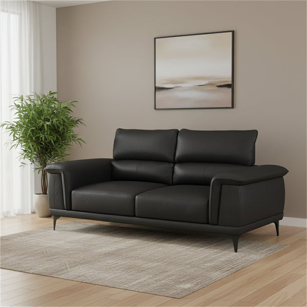 Sofa GAVIN 3-Sitzer schwarz
