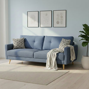 Sofa MANDY 3-Sitzer blau