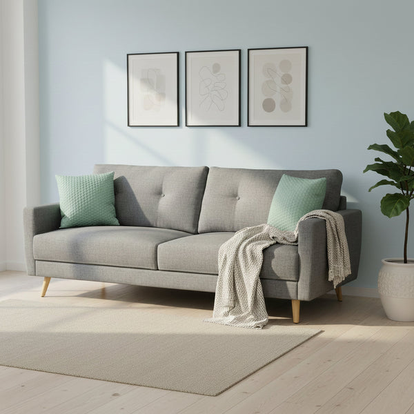 Sofa MANDY 3-Sitzer grau
