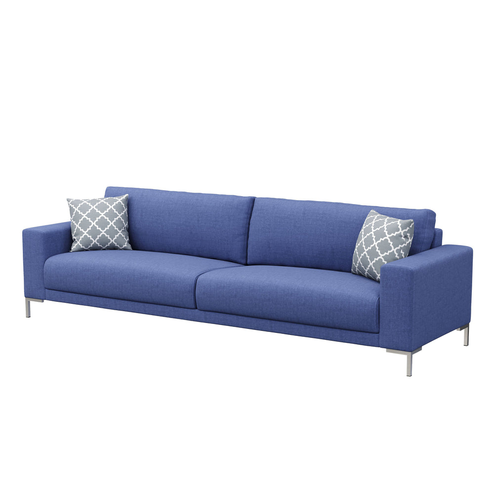 Divano NOREEN a 3 posti, blu