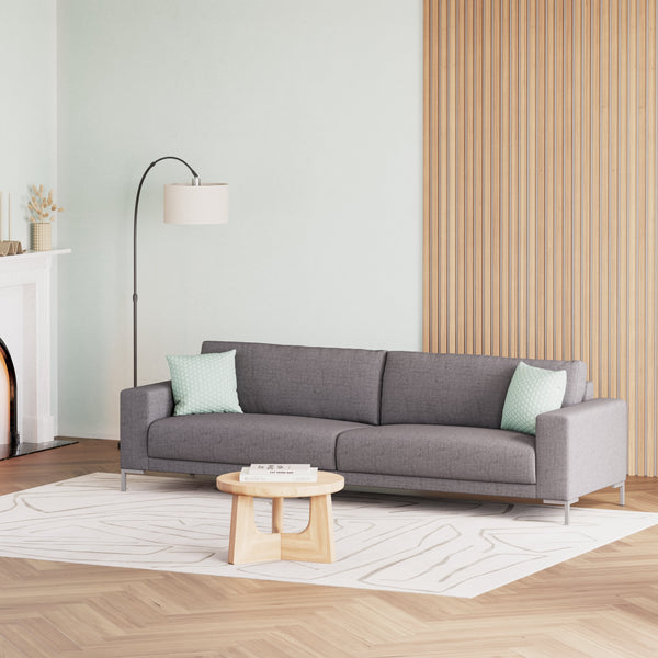 Sofa NOREEN 3-Sitzer grau