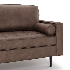 Sofa Leder OLIVER braun