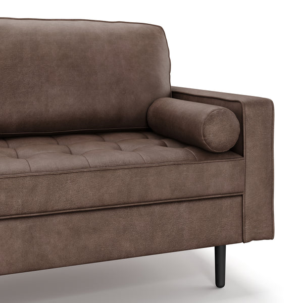 Sofa Leder OLIVER braun
