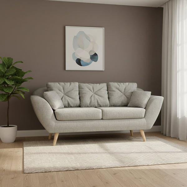 Sofa POSY 3-Sitzer grau