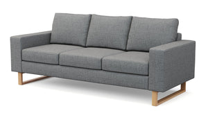 Sofa RONNY 3-Sitzer grau