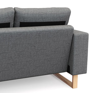 Sofa RONNY 3-Sitzer grau