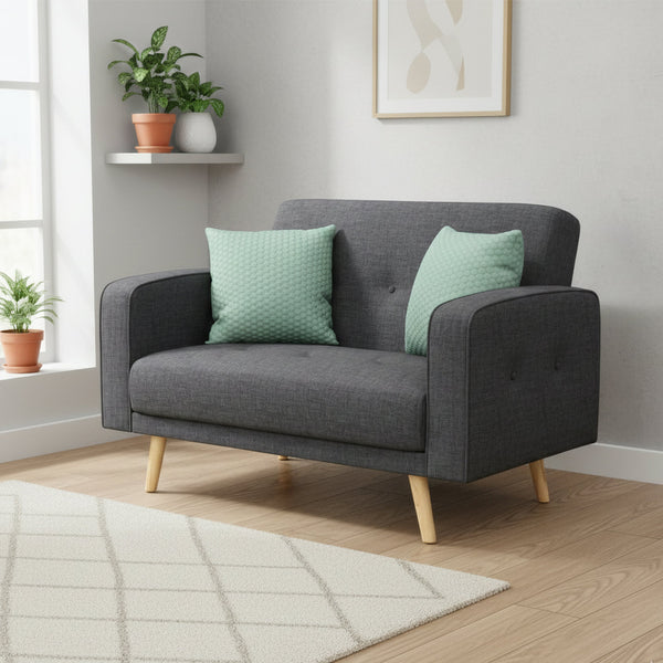 Sofa SAIDY 2-Sitzer anthrazit