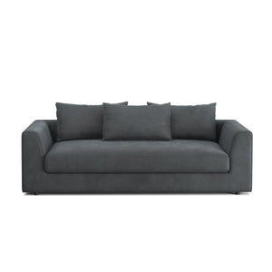 Sofa Samt ABBY 2-Sitzer anthrazit