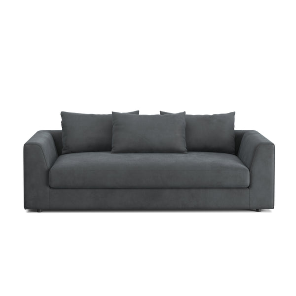 Sofa Samt ABBY 2-Sitzer anthrazit