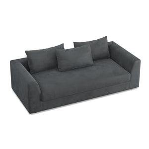 Sofa Samt ABBY 2-Sitzer anthrazit