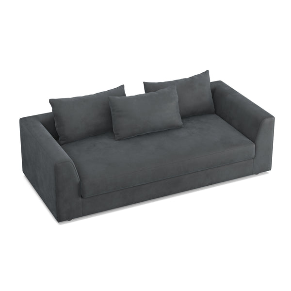 Sofa Samt ABBY 2-Sitzer anthrazit