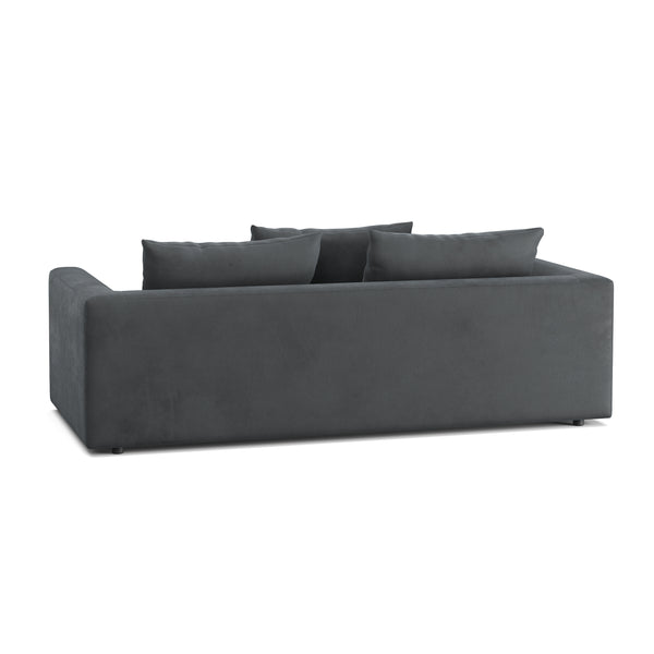 Sofa Samt ABBY 2-Sitzer anthrazit