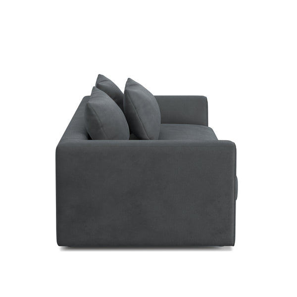 Sofa Samt ABBY 2-Sitzer anthrazit