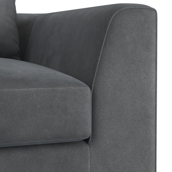 Sofa Samt ABBY 2-Sitzer anthrazit