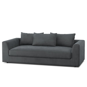Sofa Samt ABBY 2-Sitzer anthrazit
