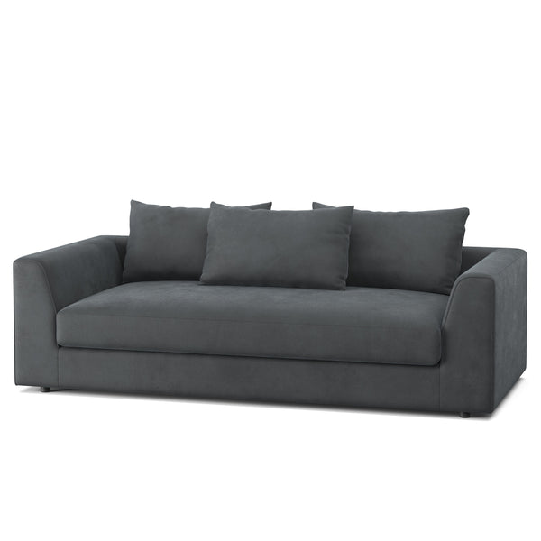 Sofa Samt ABBY 2-Sitzer anthrazit
