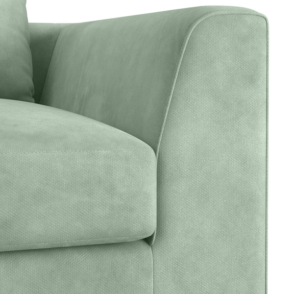 Sofa Samt ABBY 2-Sitzer hellgrün