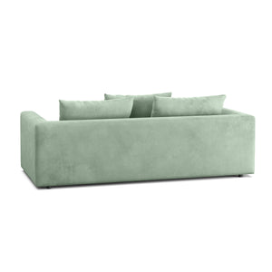 Sofa Samt ABBY 2-Sitzer hellgrün