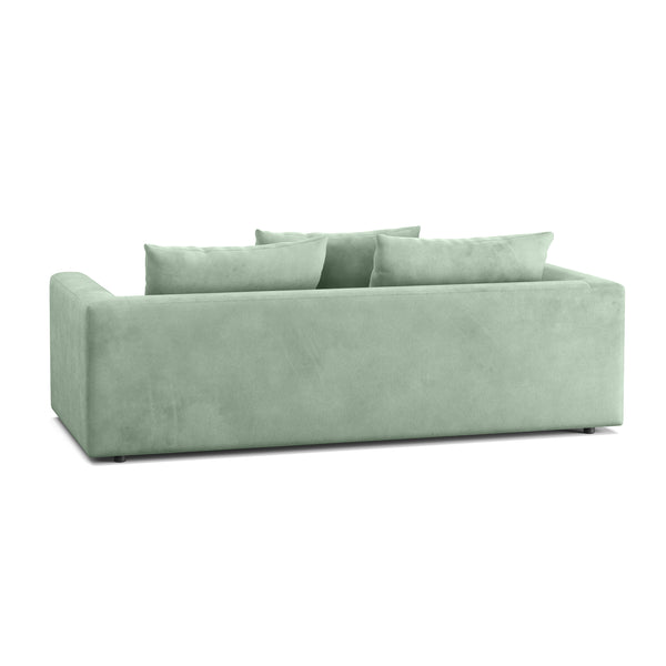 Sofa Samt ABBY 2-Sitzer hellgrün