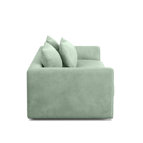 Sofa Samt ABBY 2-Sitzer hellgrün