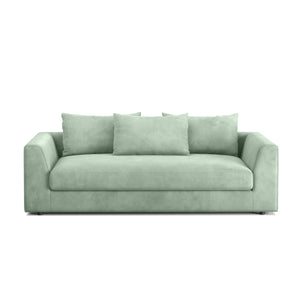 Sofa Samt ABBY 2-Sitzer hellgrün