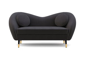 Sofa Samt DAPHNE anthrazit