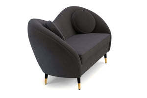 Sofa Samt DAPHNE anthrazit