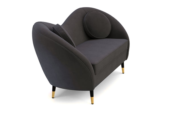 Sofa Samt DAPHNE anthrazit