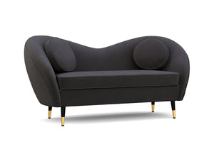 Sofa Samt DAPHNE anthrazit