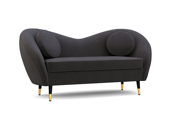 Sofa Samt DAPHNE anthrazit
