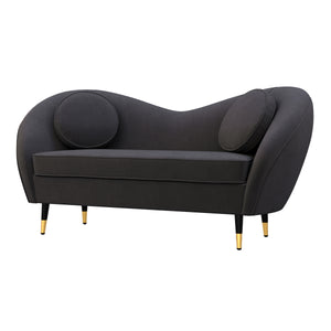 Sofa Samt DAPHNE anthrazit