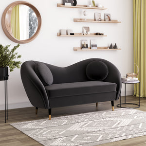 Sofa Samt DAPHNE anthrazit