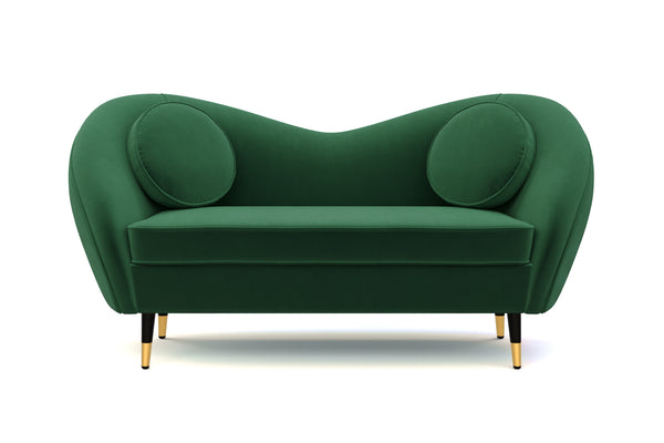 Sofa Samt DAPHNE dunkelgrün