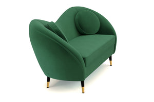 Sofa Samt DAPHNE dunkelgrün