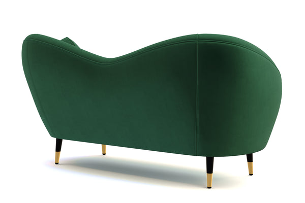 Sofa Samt DAPHNE dunkelgrün