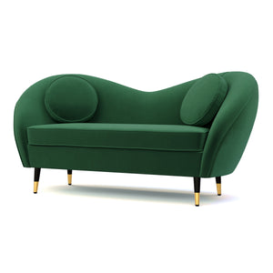 Sofa Samt DAPHNE dunkelgrün