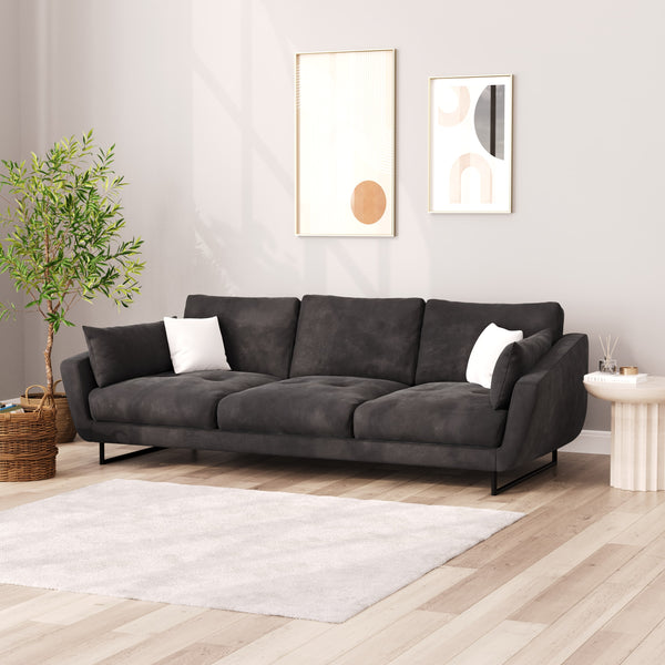Sofa Samt DIYA anthrazit