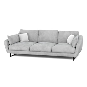 Sofa Samt DIYA hellgrau