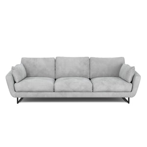 Sofa Samt DIYA hellgrau