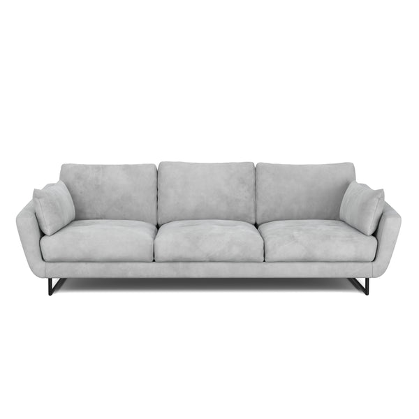 Sofa Samt DIYA hellgrau